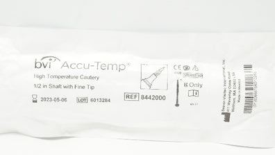 BVI 8442000 Accu-Temp High Temperature Cautery 1/2in Shaft with Fine Tip (x)